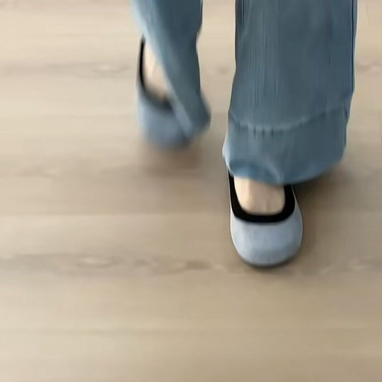 Damen Ballerinas Leopardenmuster Komfort Innenfutter