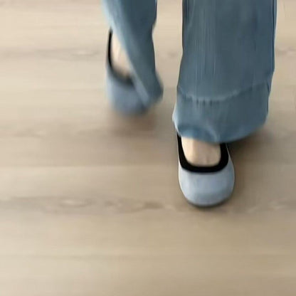 Damen Ballerinas Leopardenmuster Komfort Innenfutter
