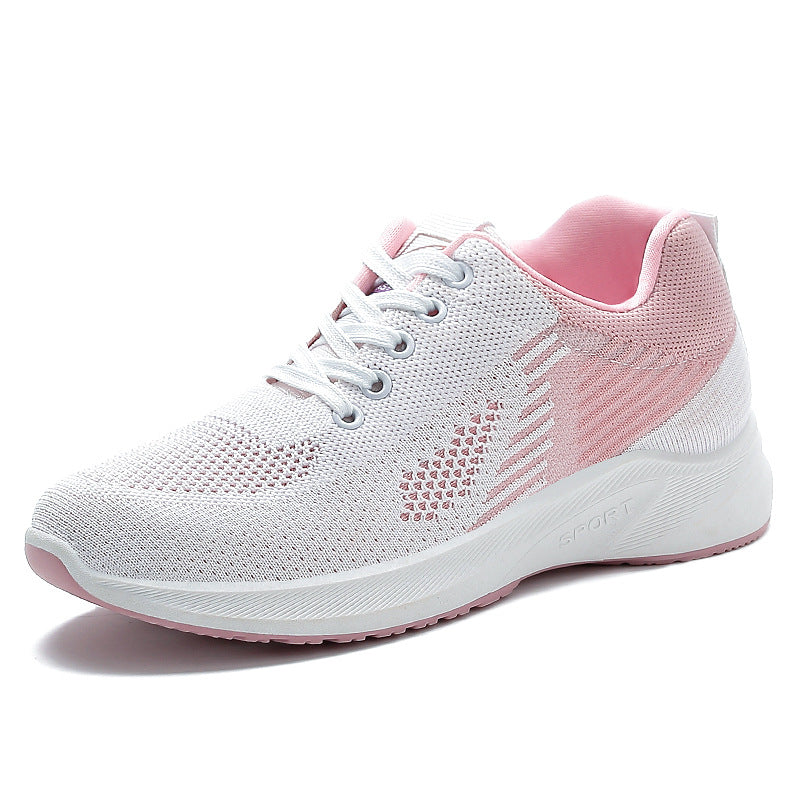 Damen Laufschuhe Leicht Atmungsaktiv Strickdesign Sportschuhe