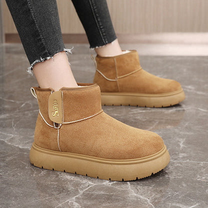 Damen Winterstiefeletten Warm Rutschfest Moderne Mode
