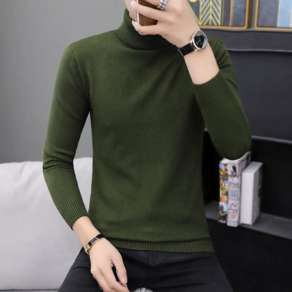 Herren Rollkragenpullover Bequem Warm Modern