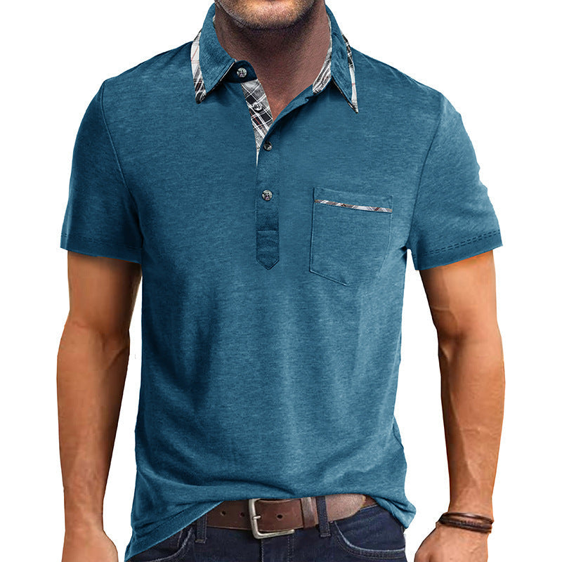 Herren Polohemd Kurzarm Karomuster Modern Berlin Style - BerlinGlamour
