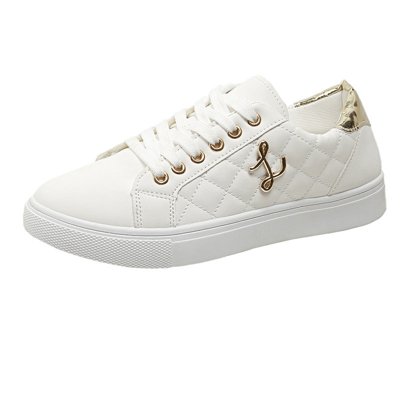 Damen Sneaker Moderne Goldene Akzente Schwarz