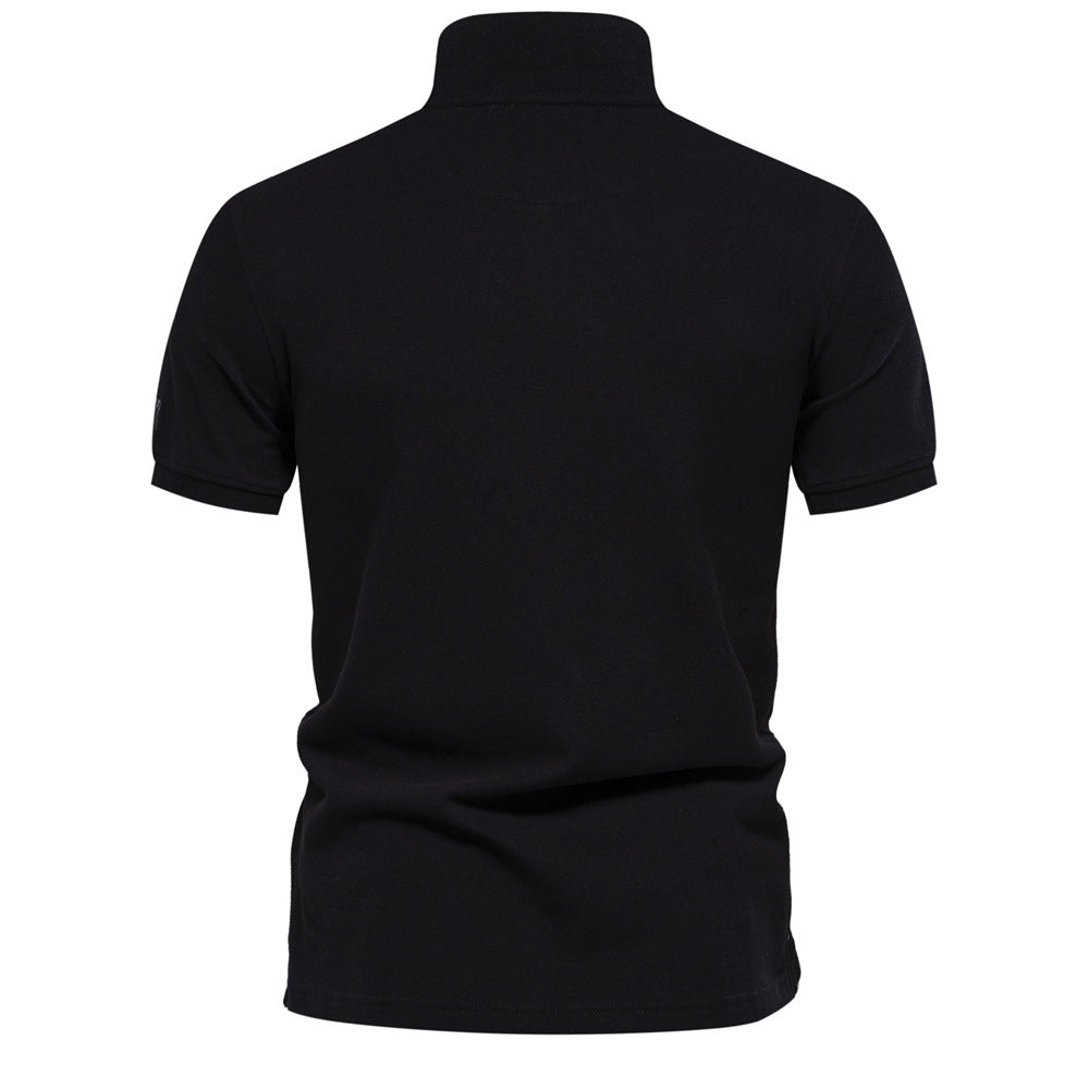 Herren Polo-Shirt Modern Fein Gestreift Berlin Style