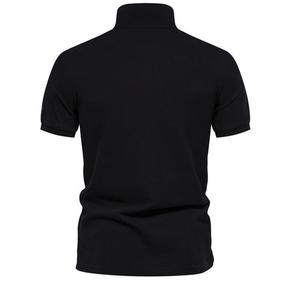 Herren Polo-Shirt Modern Fein Gestreift Berlin Style