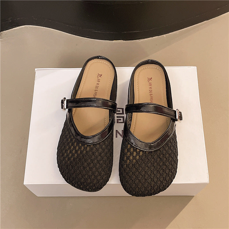 Damen Ballerinas Bequem Elegant Verstellbar