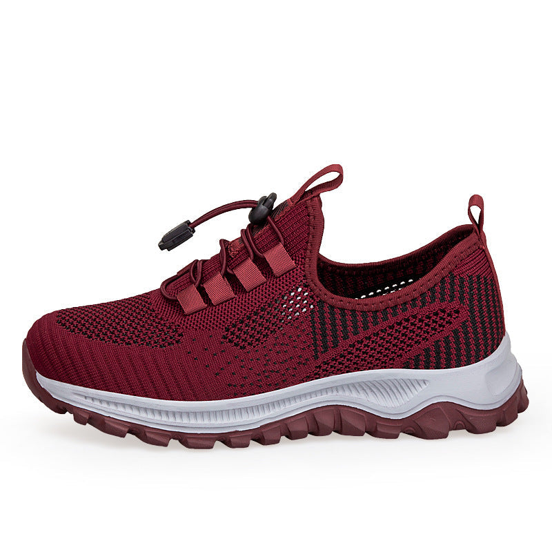 Damen Laufschuhe Fitness Sneaker Schnellschnürsystem Sportlich
