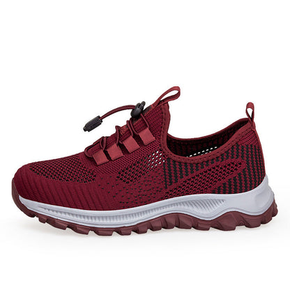 Damen Laufschuhe Fitness Sneaker Schnellschnürsystem Sportlich