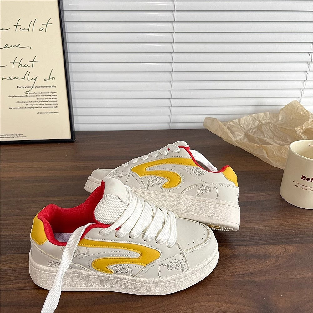 Damen Sneaker Sportlich Bequem Mit Grafikdesign