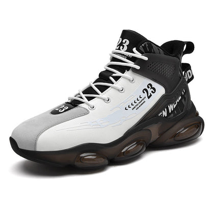 Damen Sport Sneaker Laufschuhe mit Dämpfung Weiss Schwarz