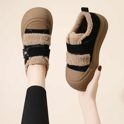 Damen Sneaker Modisch Warm mit Klettverschluss - BerlinGlamour