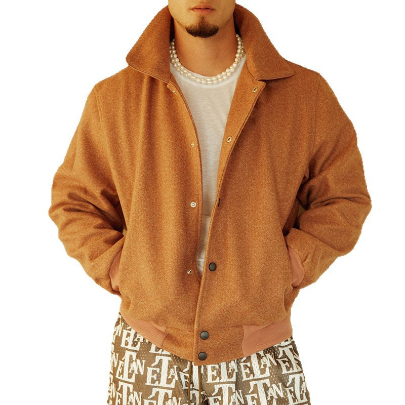 Herren Casual-Jacke Modern Knopfleiste Trendig