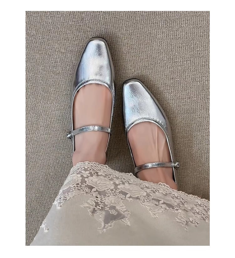 Damen Ballerinas Elegante Schuhe Glitzer