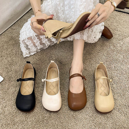 Damen Ballerinas Bequem Elegante Weiche Innensohle