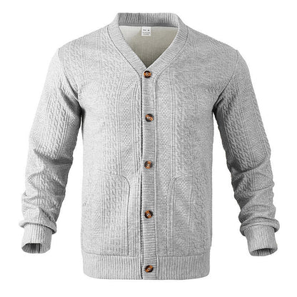 Herren Strickjacke Klassisch Strukturiert Modern