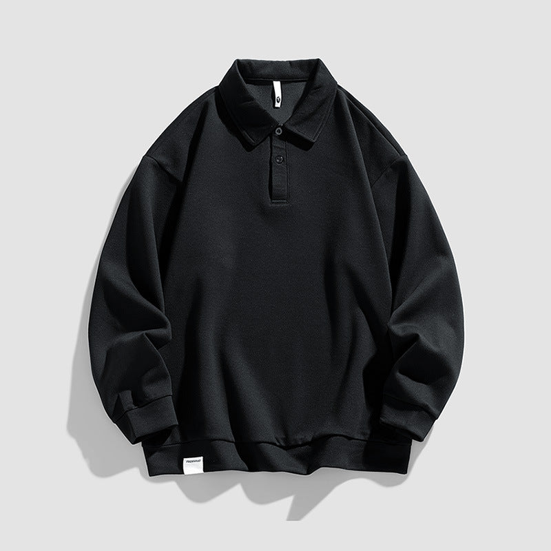 Herren Poloshirt Oversized Lässig mit Kragen Modern