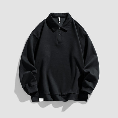 Herren Poloshirt Oversized Lässig mit Kragen Modern