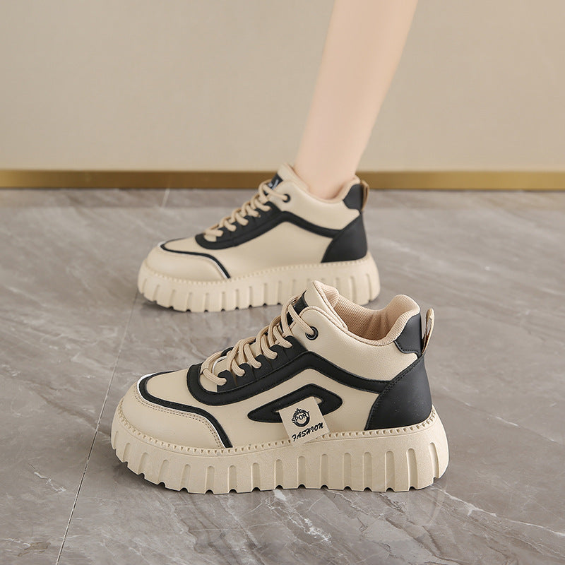 Damen Sneaker High-Top Chunky Schuhe Sportlich