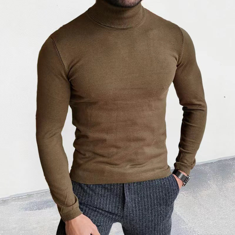 Herren Rollkragenpullover Baumwolle Weich Bequem - BerlinGlamour