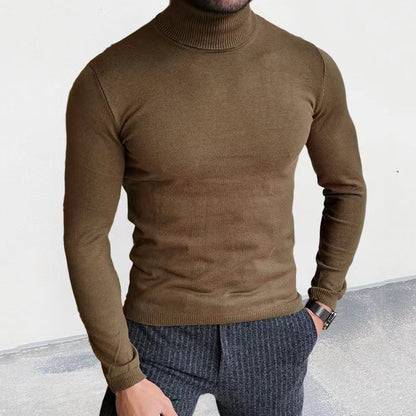 Herren Rollkragenpullover Baumwolle Weich Bequem - BerlinGlamour