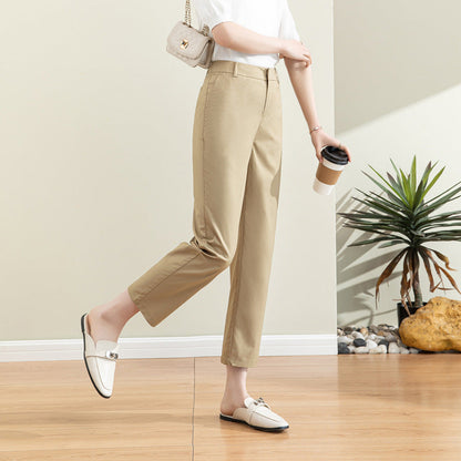 Damen Chino Hose Elastisch Stretch