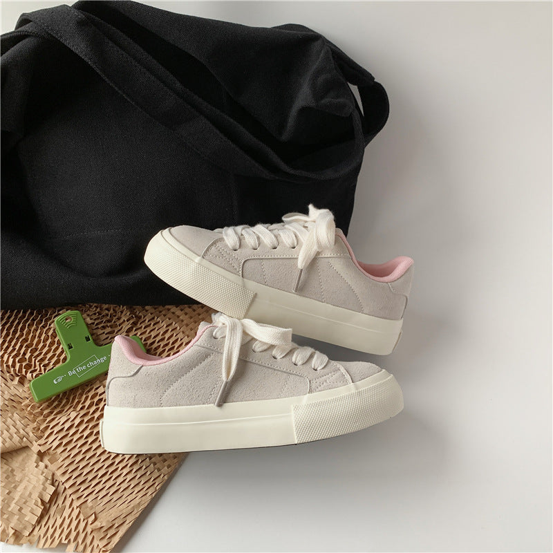 Damen Sneaker Weiches Wildleder Bequem Atmungsaktiv