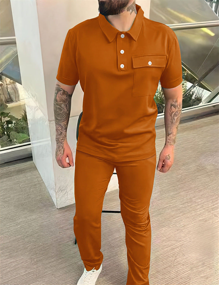 Herren Polo Set Modern mit Hose Berlin Style