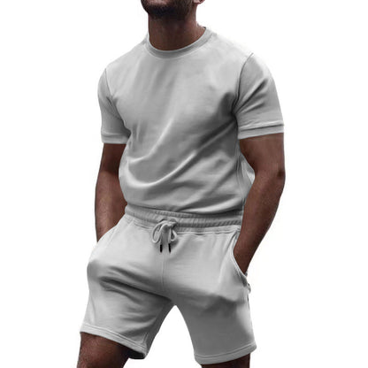Herren Sportset Atmungsaktives T-Shirt und Shorts Elastisch