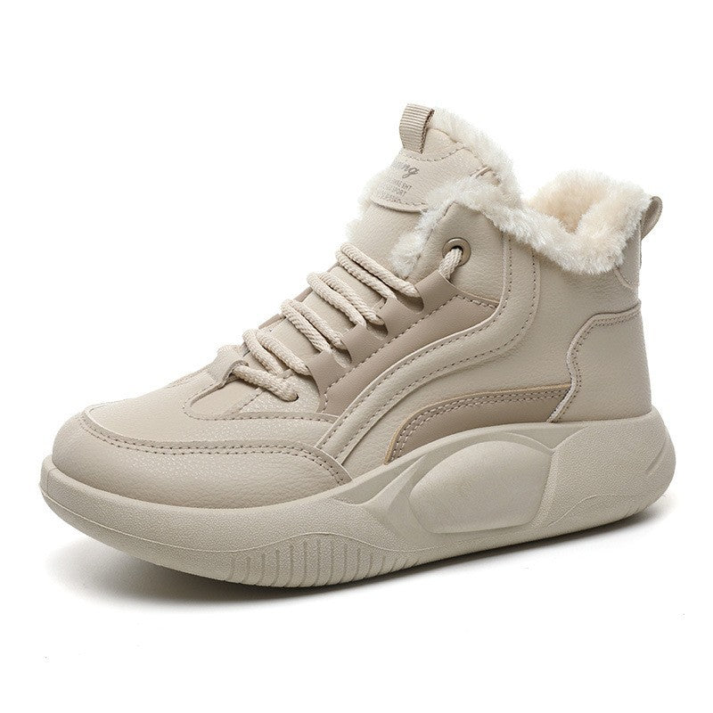 Damen Sneaker Warm High-Top Flauschig Rutschfest - BerlinGlamour