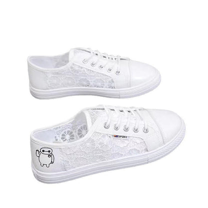 Damen Sneaker Spitze Elegant Atmungsaktiv