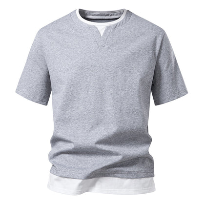 Herren T-Shirt V-Ausschnitt Modern Lässig Berlin Style