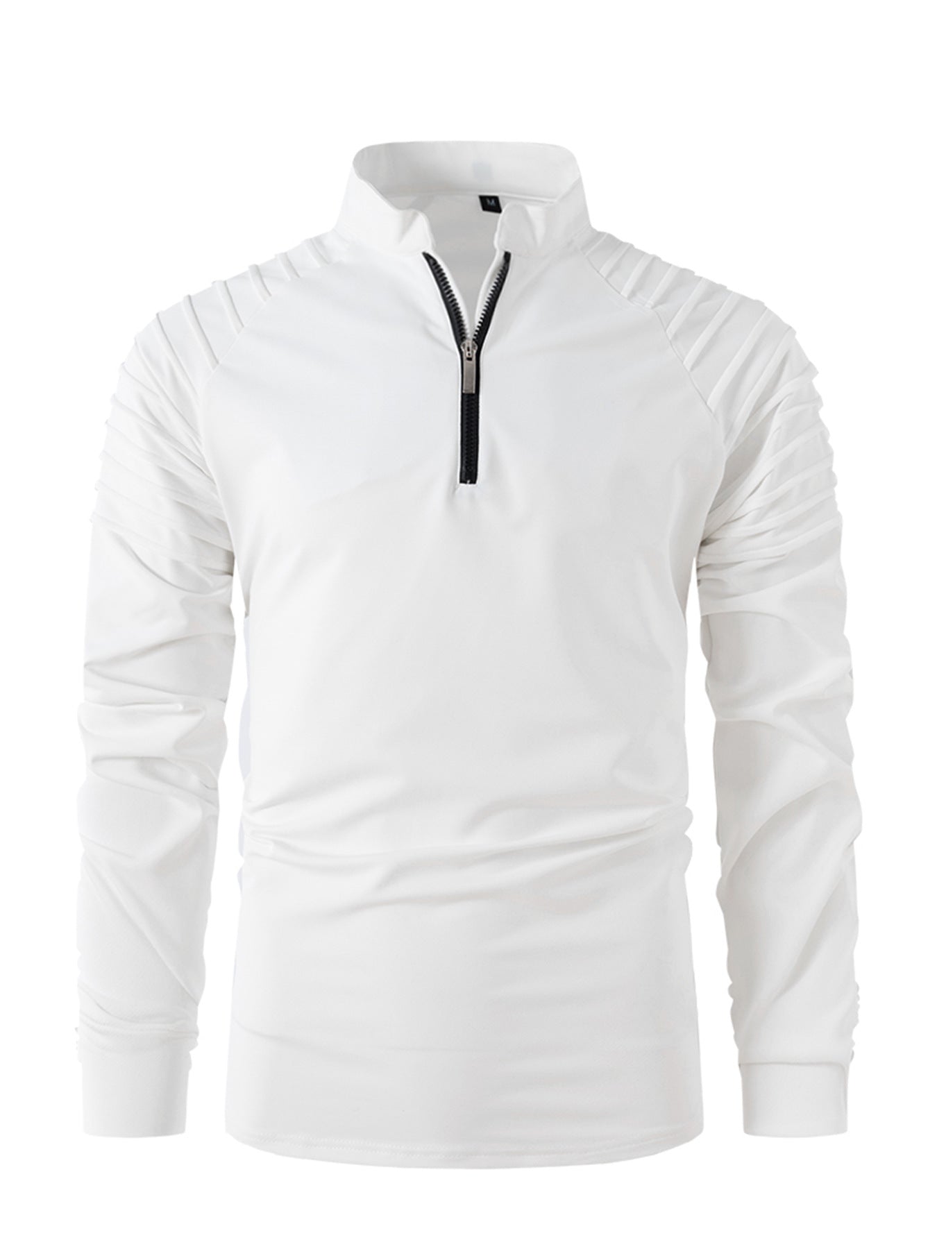 Herren Sportshirt Langarm Zip Hemd Modern Ergonomisch