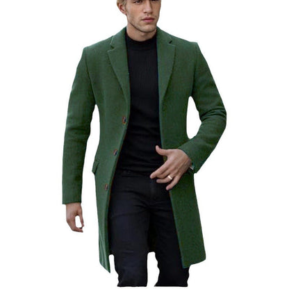 Eleganter Herren Mantel Modern Slim Fit