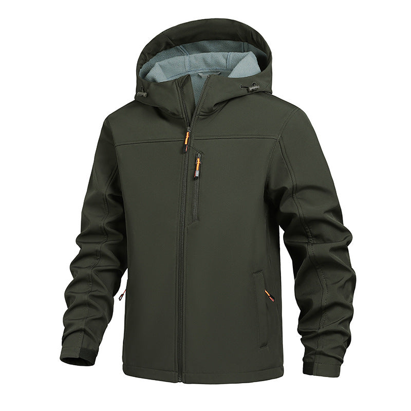 Herren Funktionsjacke Sportlich Verstellbares KapuzenSystem