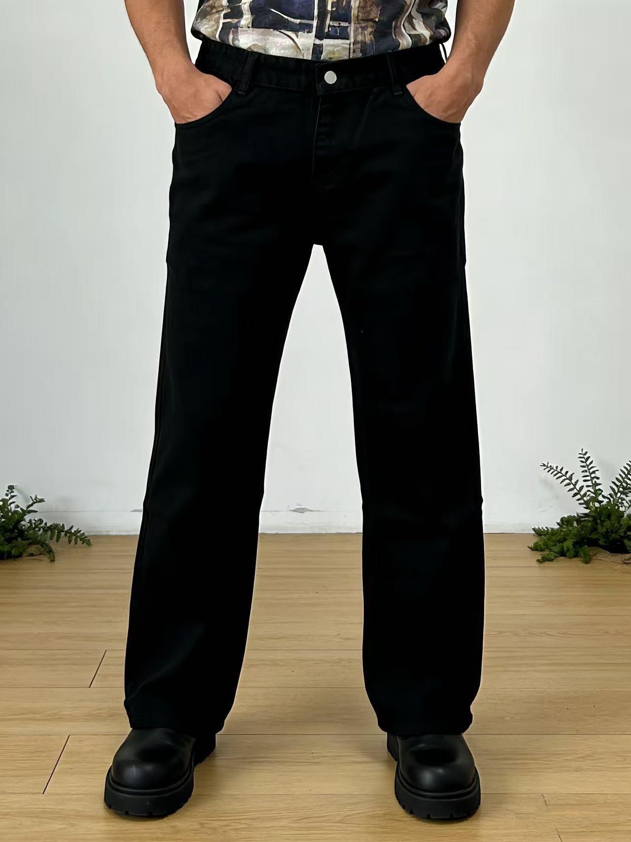 Herren Chino-Hose Hohe Taille Bequem Elegant