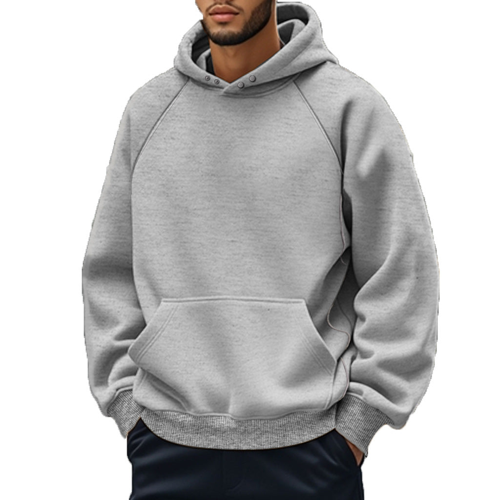 Herren Kapuzenpullover Lässig Mit Kängurutasche Elastisch