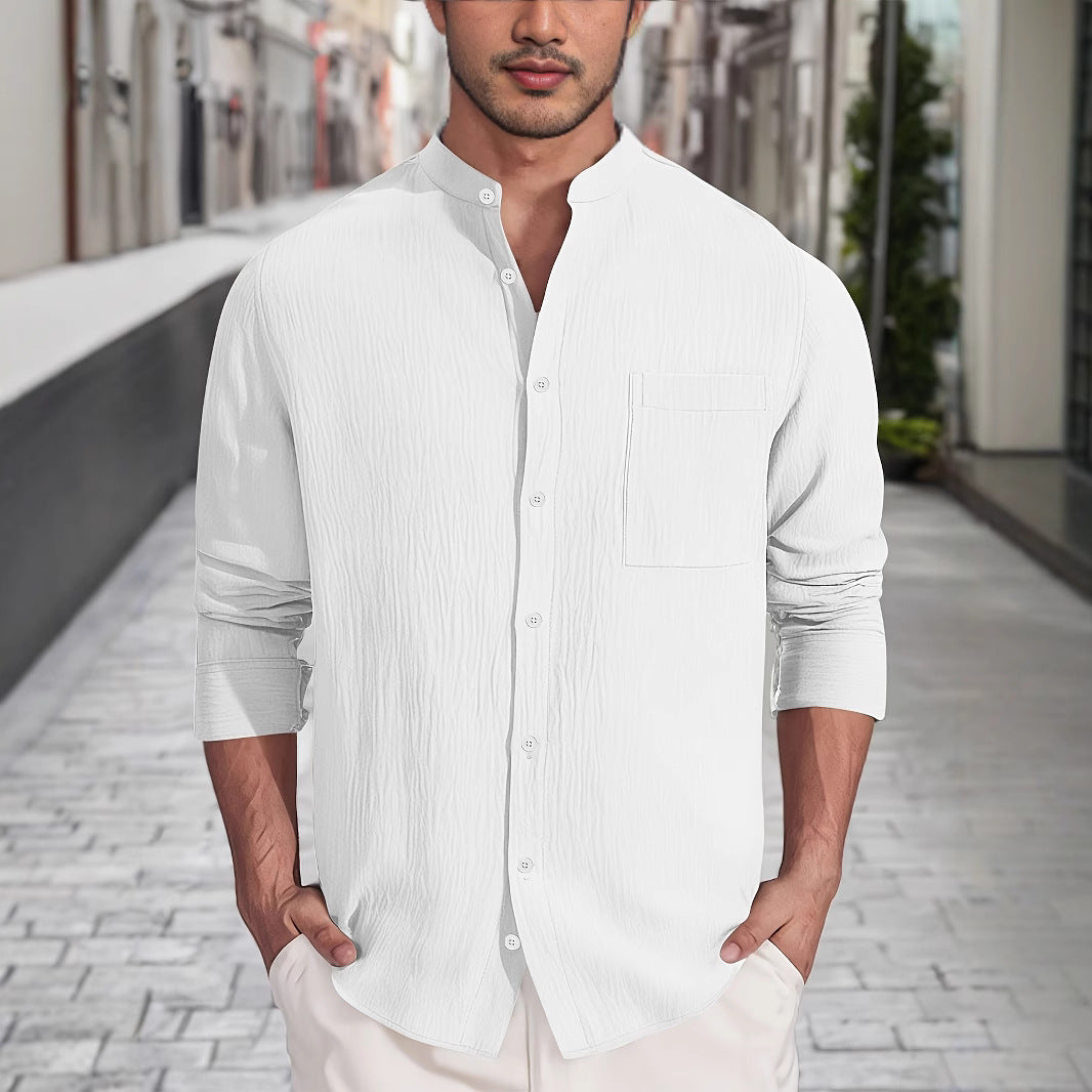 Herren Hemd Modern mit Struktur Optik Trendy