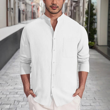 Herren Hemd Modern mit Struktur Optik Trendy