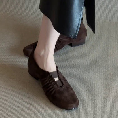 Damen Mokassins Weich Lederschuhe Schnürung Klassisch