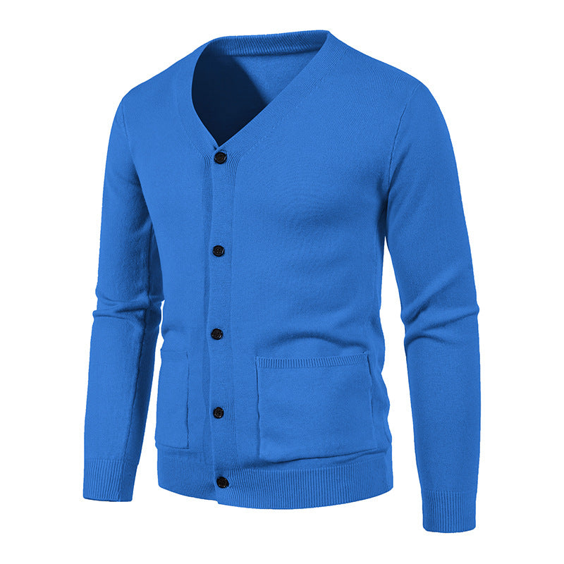 Herren Strickcardigan Fein Gestrickt Modern