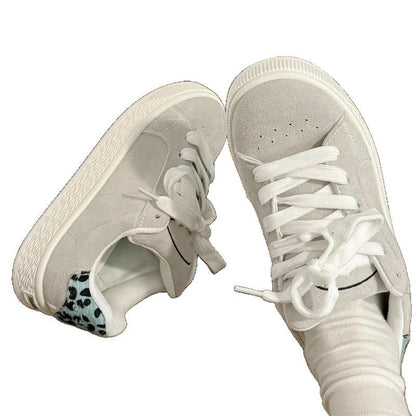 Damen Sneaker Weich Wildleder Bequem Modern