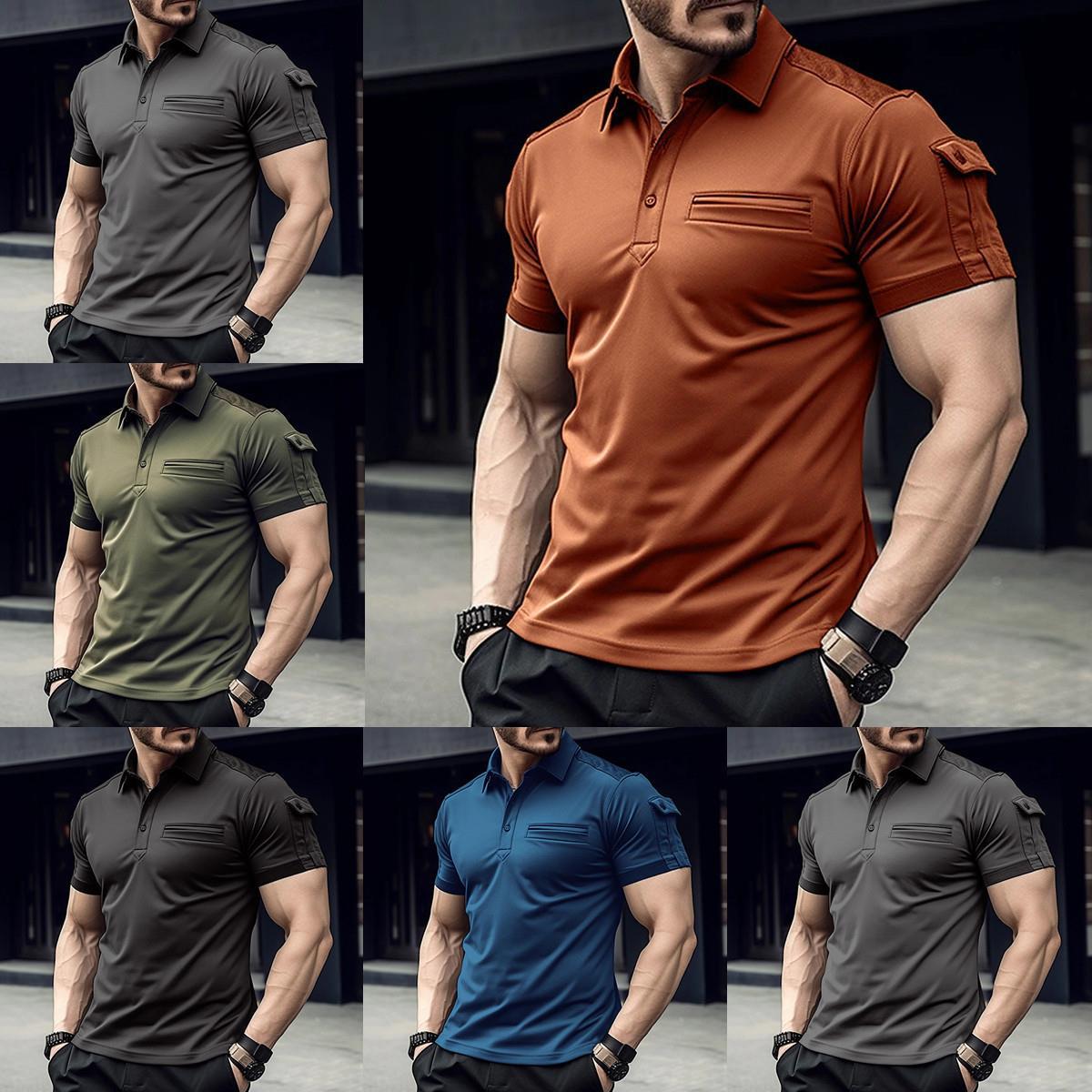 Herren Poloshirt Kurzarm Funktionales Sommer-Shirt - BerlinGlamour