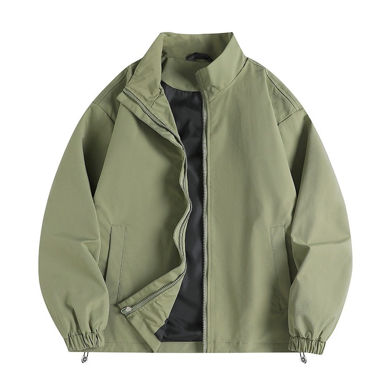 Herren Windjacke Lässig Modern mit Kragen und Taschen