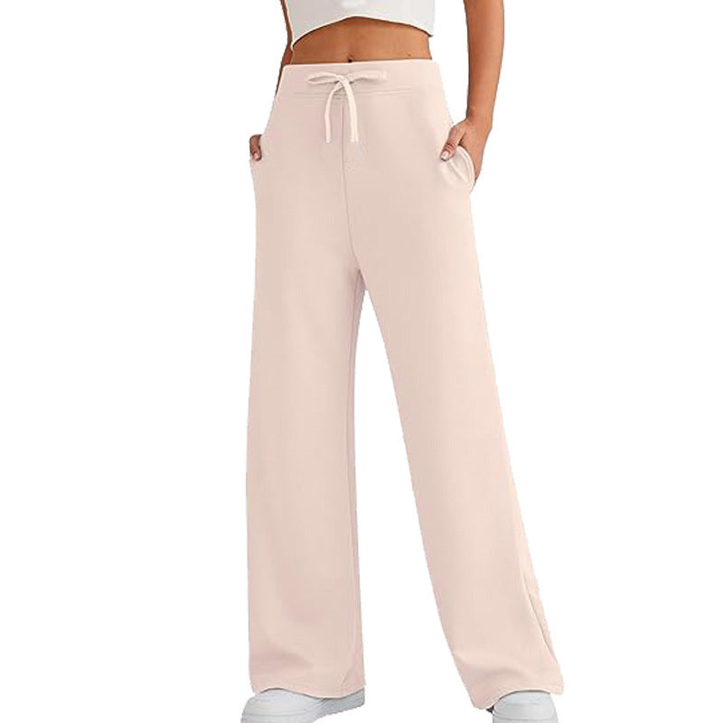 Damen Hose Freizeit Bequem Elastisch Mit Taschen