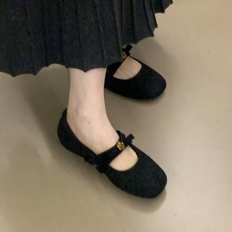 Damen Ballerinas Bequem Schleifen Modisch Damen Schuhe