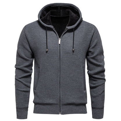 Herren Kapuzenjacke Modern Style Softshell Schwarz - BerlinGlamour