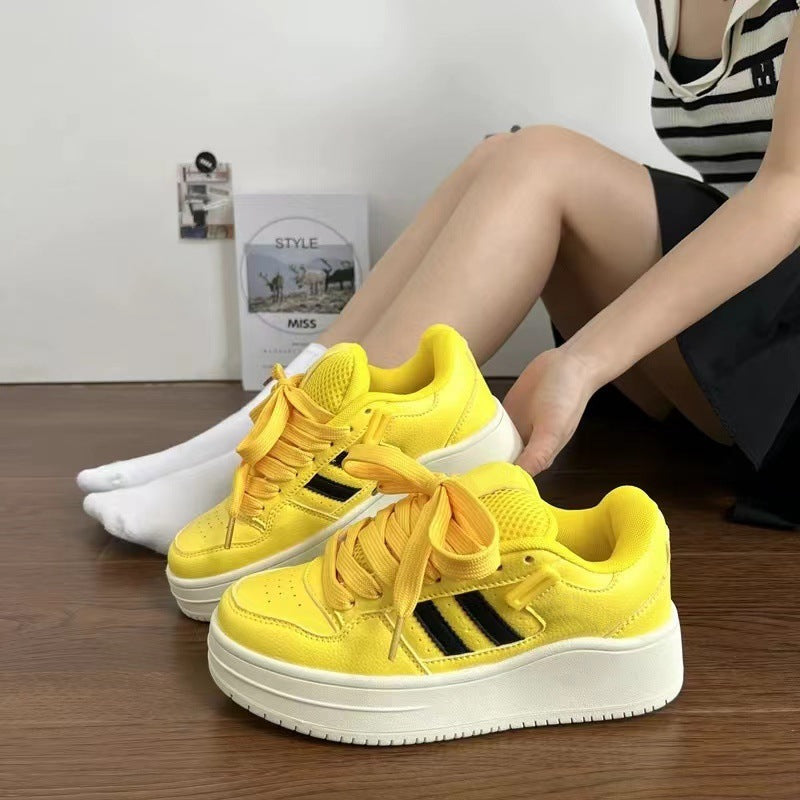 Damen Sneaker Sportlich Dicksohlige Atmungsaktiv