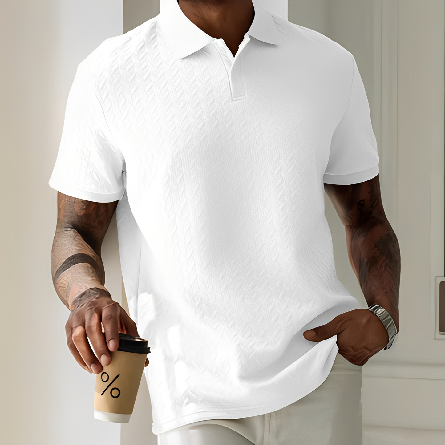 Elegantes Herren Polo Shirt Slim Fit Modern