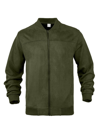 Herren Bomberjacke Modern mit Weicher Innenfütterung und Elastischen Ärmeln