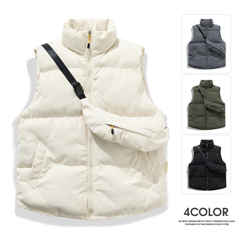 Herren Steppweste Isoliert Verstellbar Praktisch - BerlinGlamour